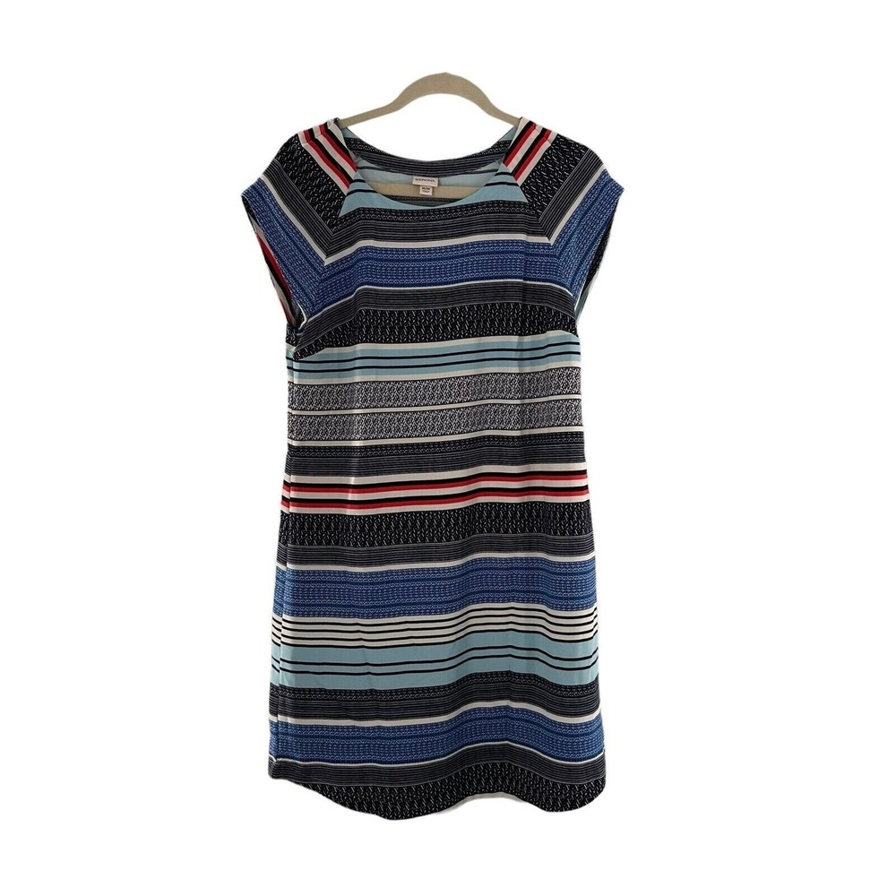 Striped Merona Dress M/M Multi-Color Short Sleeve Southwestern‎ Western Boho